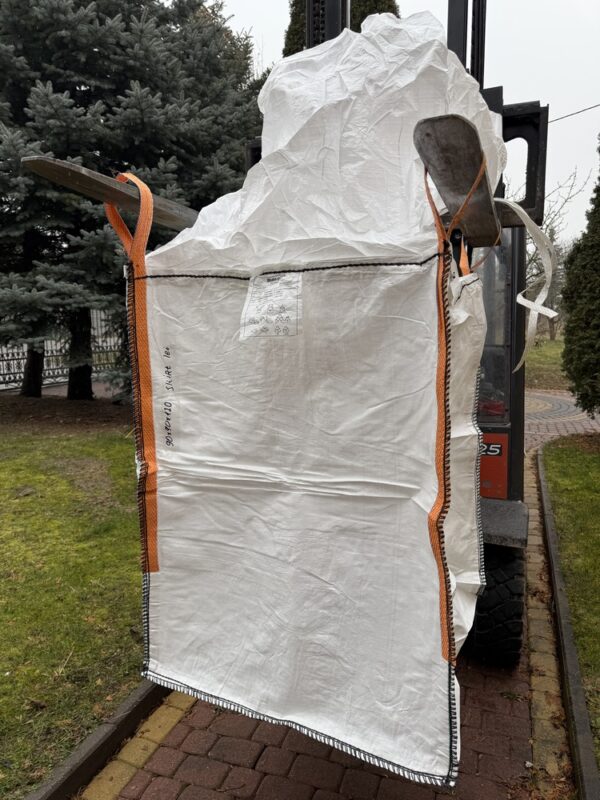 Big Bag rozmiar zewnętrzny 90x90x120 cm, tkanina PP biała