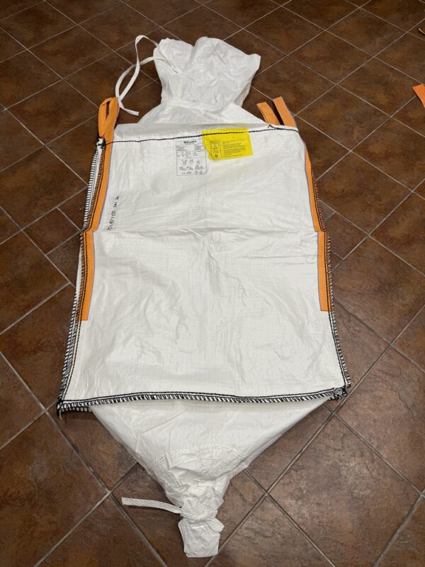Big Bag rozmiar zewnętrzny 90x90x120 cm, tkanina PP biała