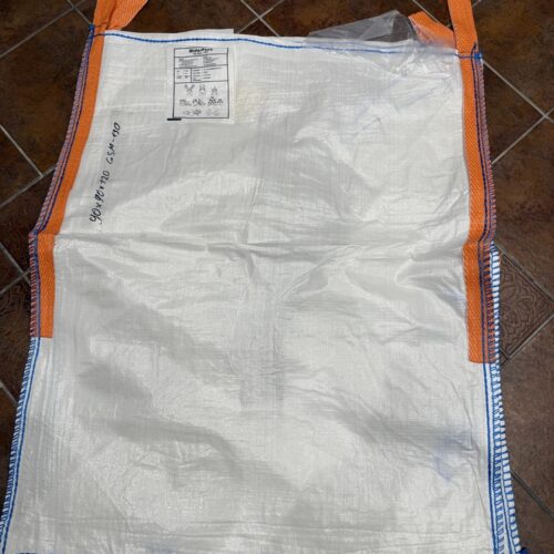 Big Bag rozmiar zewnętrzny 90x90x120 cm, tkanina PP biała