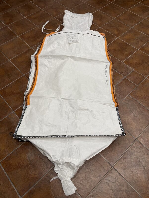 Big Bag rozmiar zewnętrzny 90x90x140 cm, tkanina PP biała