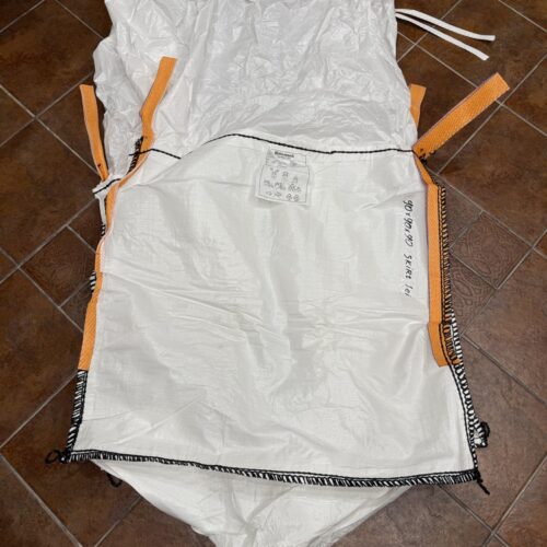 Big Bag rozmiar zewnętrzny 90x90x120 cm, tkanina PP biała